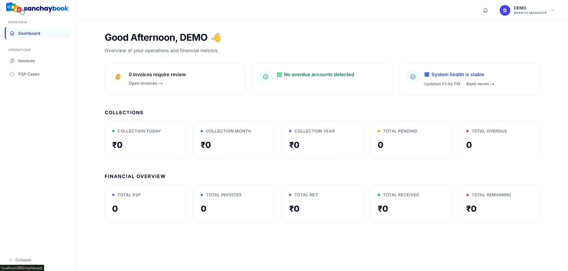 SanchayBook Platform Demo